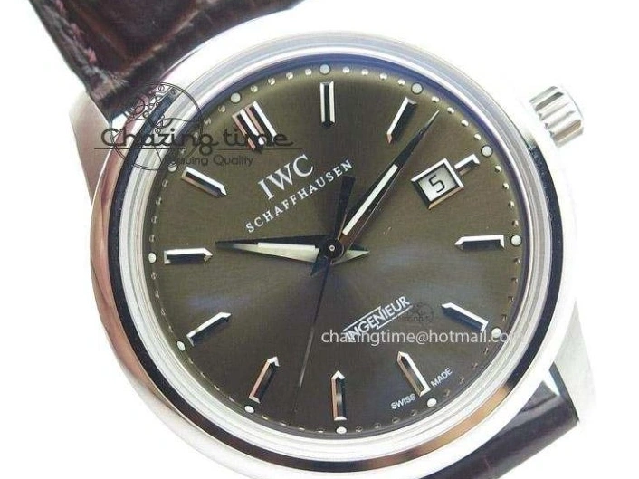 MIROTIME 0807 Affordable Ingeniuer St.Laurens SS Brown Dial MK 1:1 Best Edition On Black Leather Strap A 7365
